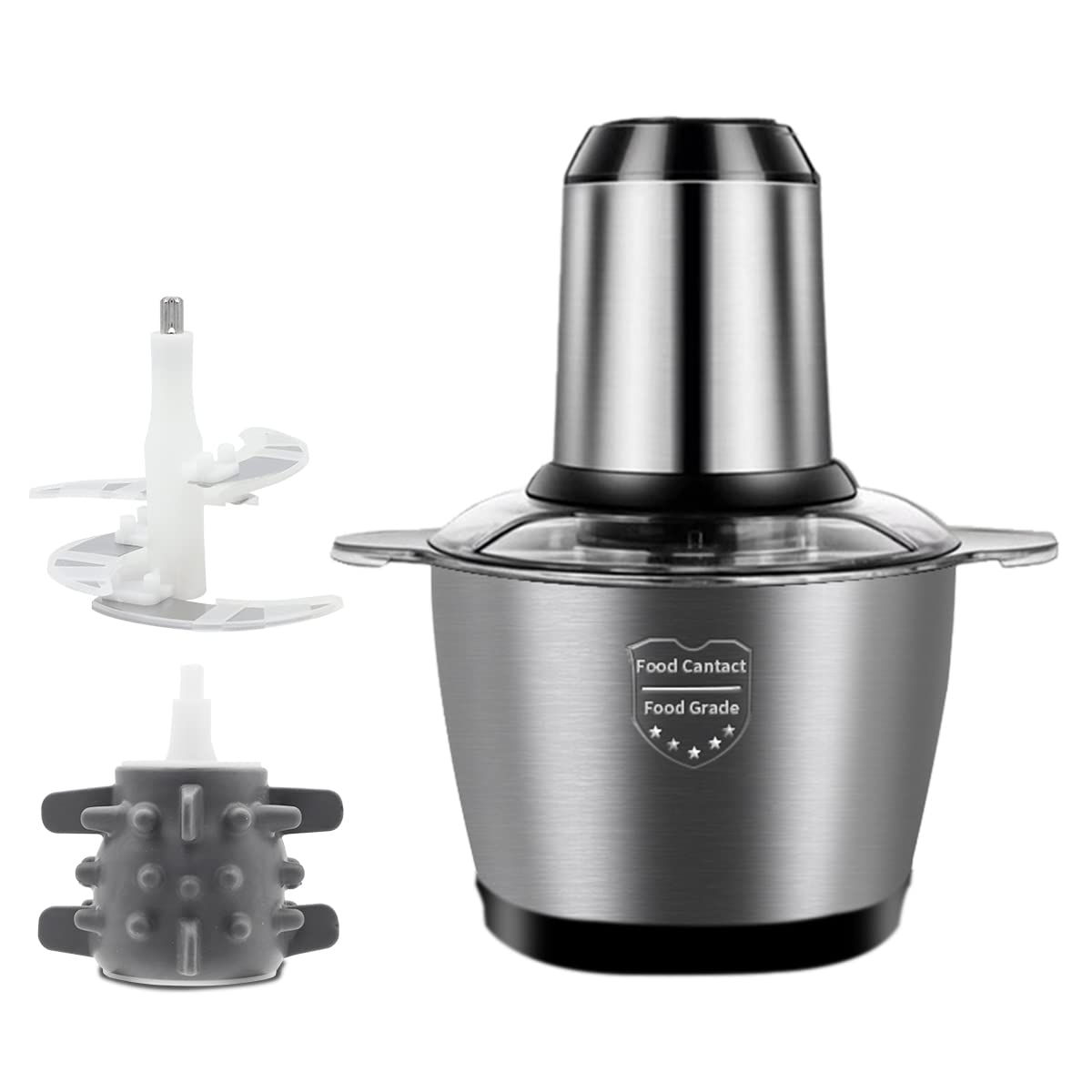 HASTHIP Chopper for Kitchen Electric 2L 400W Vegetable Chopper Good Grade Stainless Steel Garlic Chopper with 2 Speeds Adjustable Meat Mincer Meat Grinder Machine for Nuts Onion Veg and Salad HASTHIP Chopper for Kitchen Electric 2L 400W Vegetable Chopper Good Grade Stainless Steel Garlic Chopper with 2 Speeds Adjustable Meat Mincer Meat Grinder Machine for Nuts Onion Veg and Salad